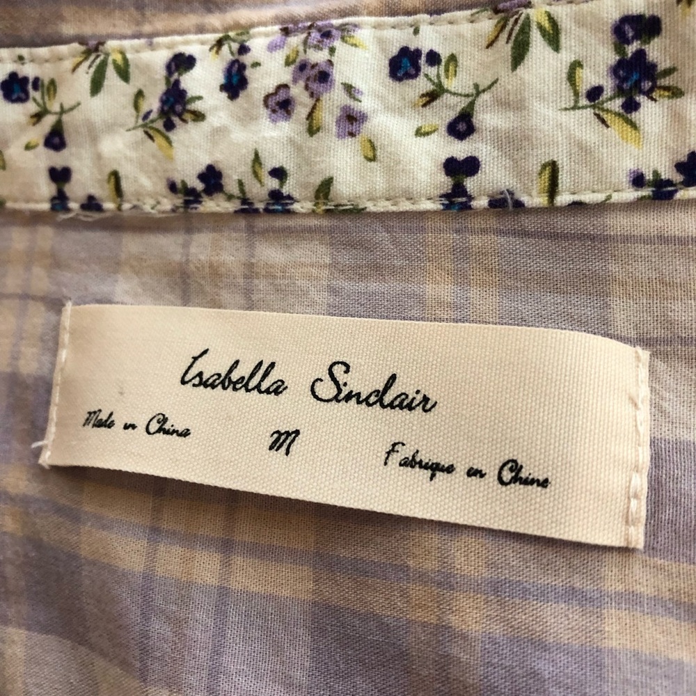 Anthropologie Isabella Sinclair Susanna button down sz M - Picture 6 of 7